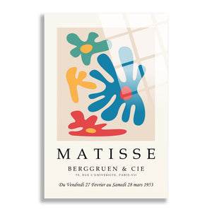 Matisse Berggruen & Cie tasarımlı modern sanat poster cam tablo
