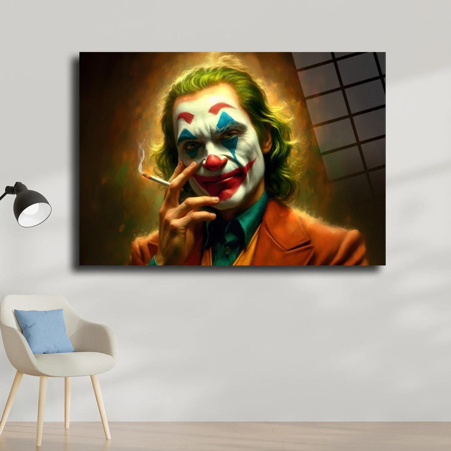 Joker Sanat Cam Tablo | Pop-Art Cam Tablo | LightArt
