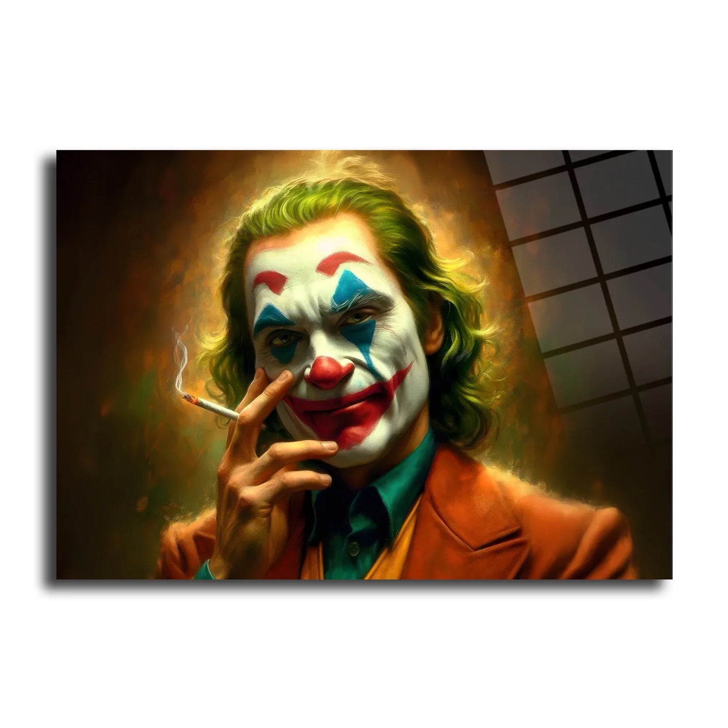 Joker Sanat Cam Tablo | Pop-Art Stil